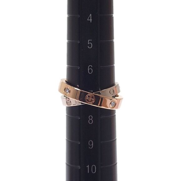 Cartier Be Love No 7 B4094347 Ring 18K Pink Gold Pink Gold 18K White Gold White - Picture 7 of 9